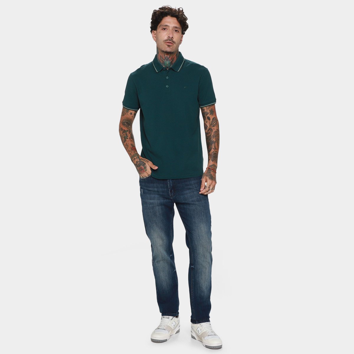 Camisa Polo Ellus Piquet Melange Classic Masculina - Tam: M - 3