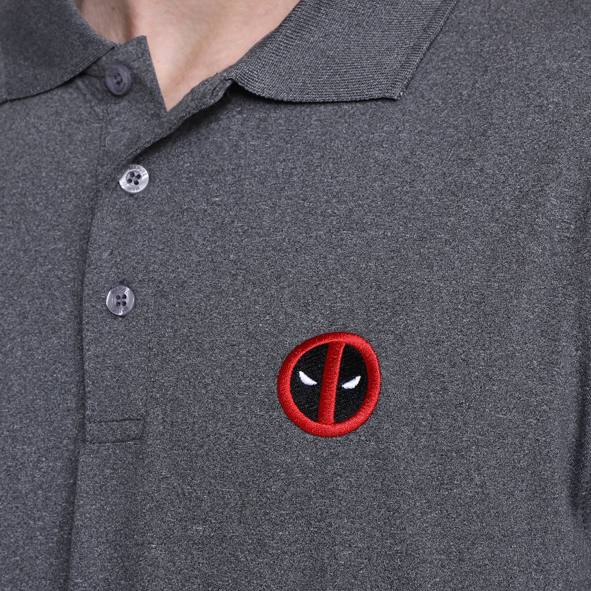 Camisa Polo Mooncity Bord Deadpool Masculina - Tam: G - 2