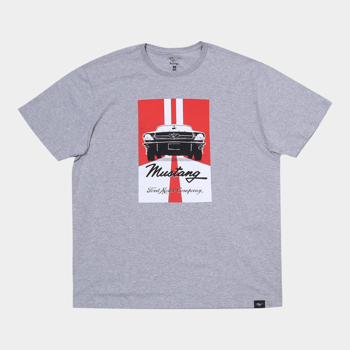 Camiseta Ford Mustang Duo Stripe Masculina