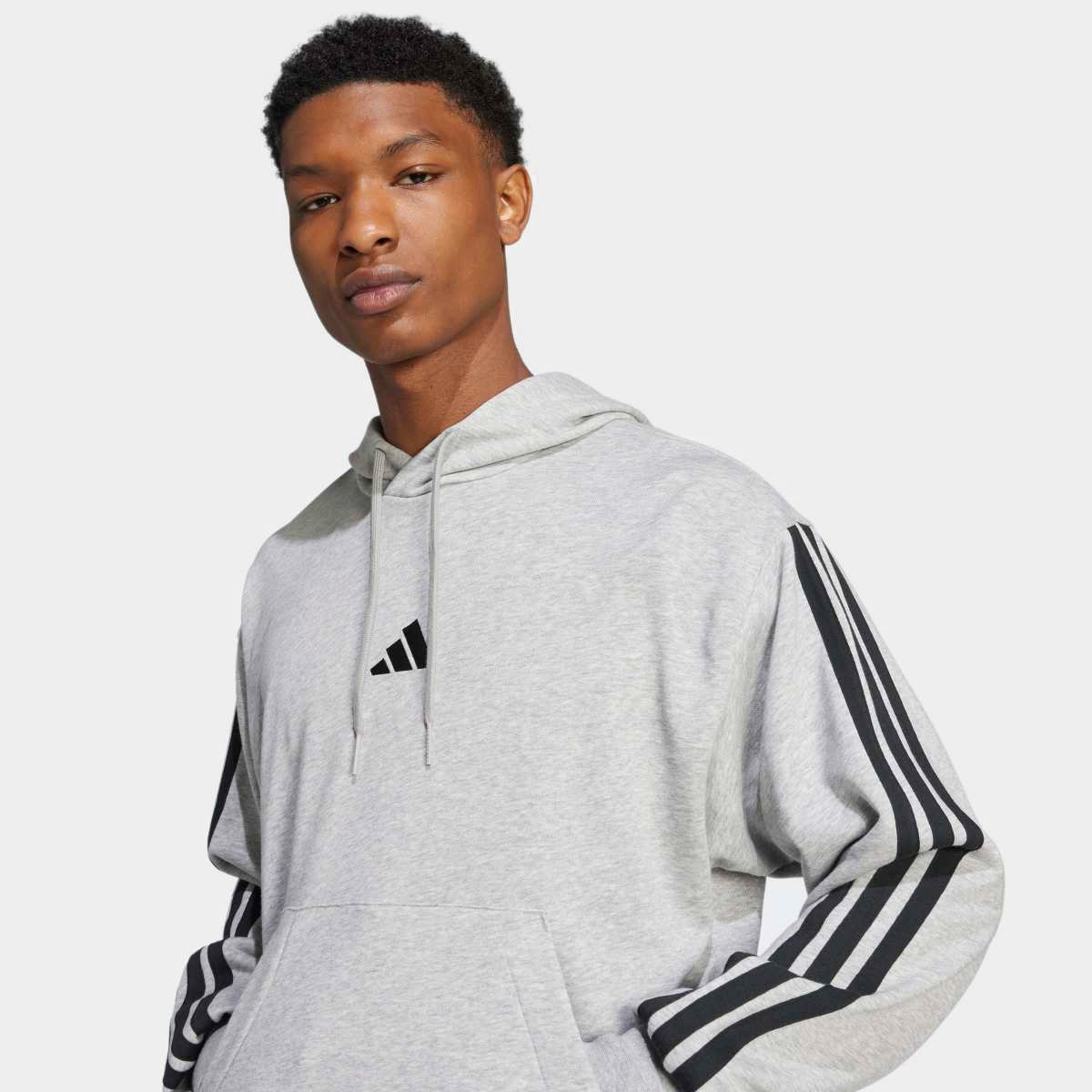 Moletom Com Capuz Adidas 3 Stripes Masculino - Tam: P - 2