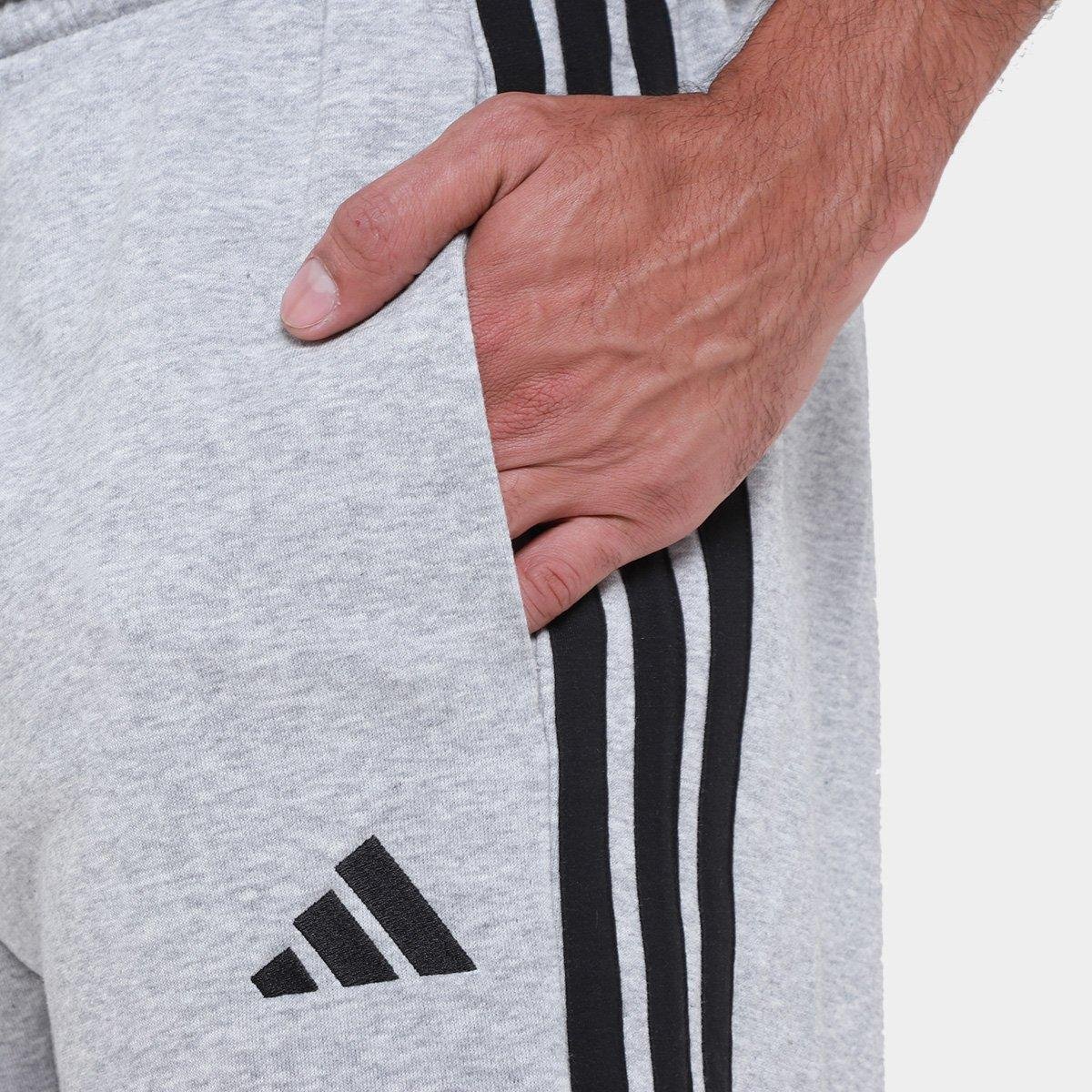 Shorts Adidas 3 Listras French Terry Masculino - Tam: G - 2