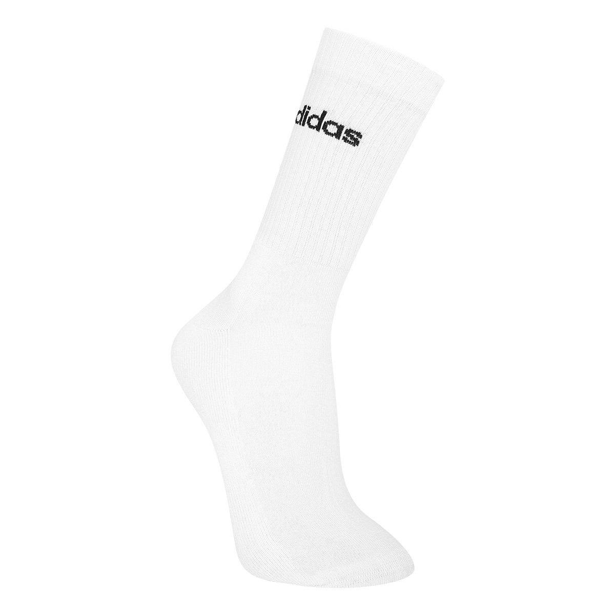 Kit Meia Adidas Cano Alto Com 3 Pares - Tam: 43/45 - 1
