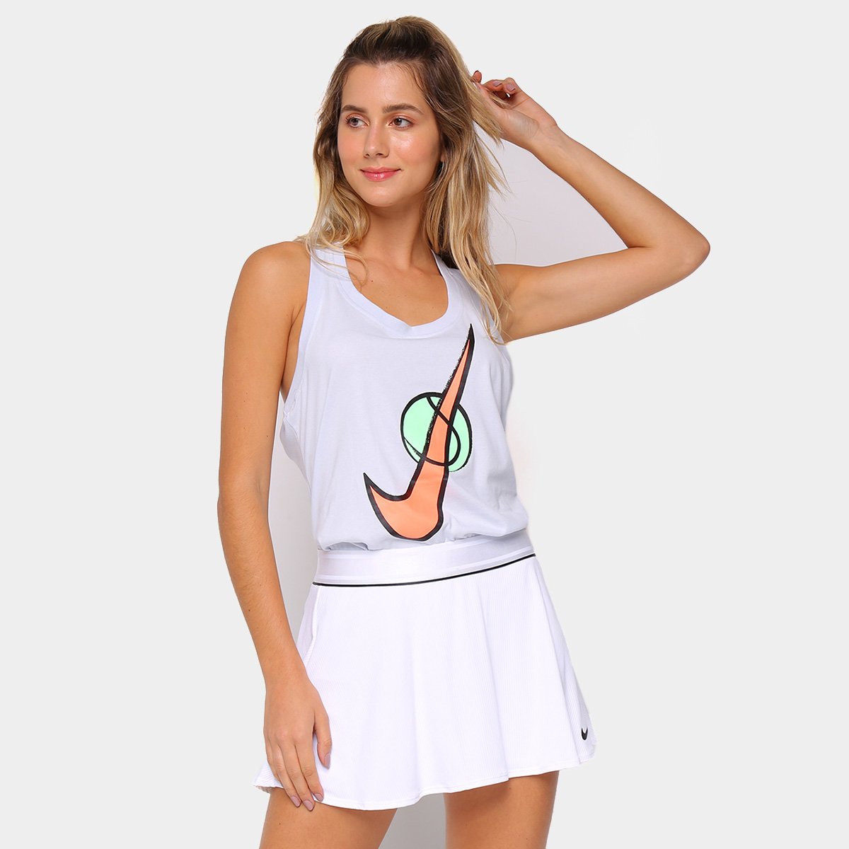 Camiseta Regata Nike Court Swoosh Team Feminina