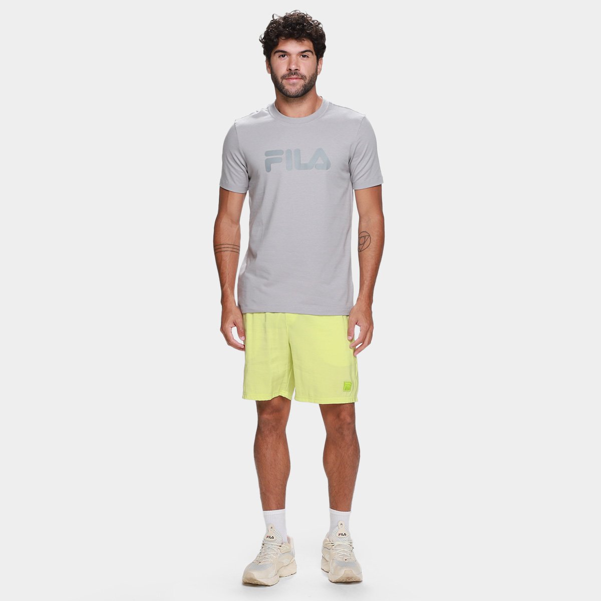 Camiseta Fila Letter Masculina - Tam: P - 3
