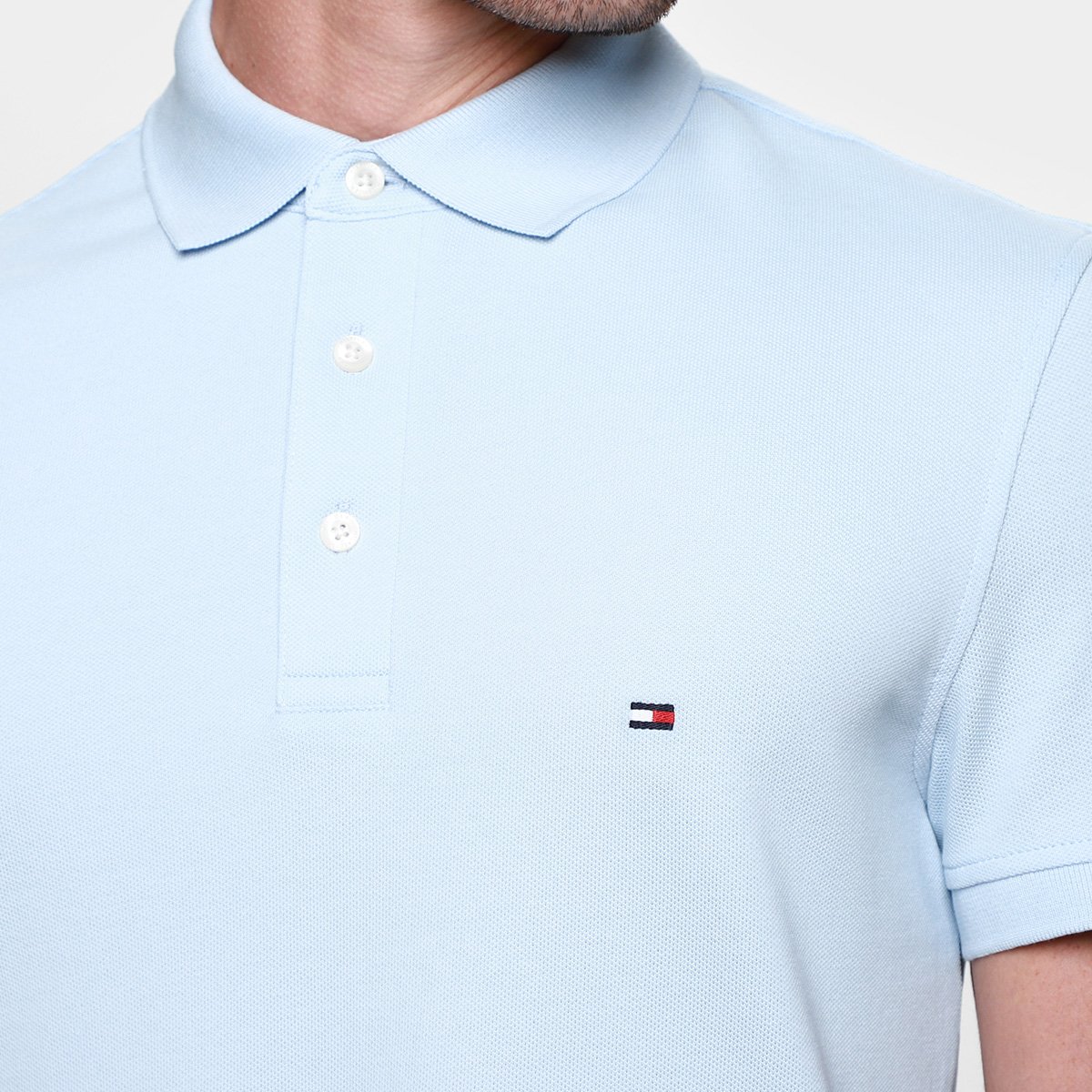 Camisa Polo Slim Tommy Hilfiger Casual Masculina - Tam: GG - 2