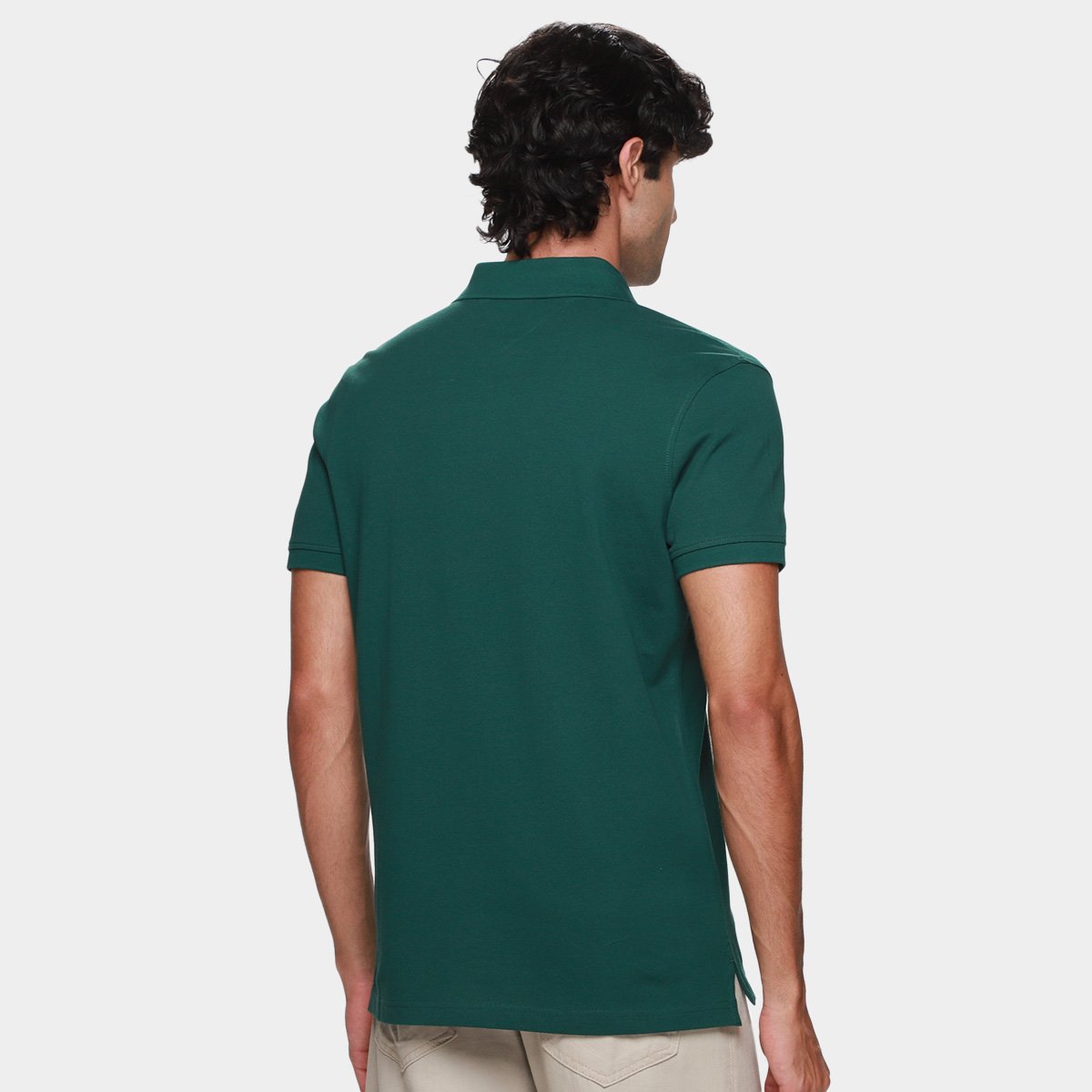 Camisa Polo Slim Tommy Hilfiger Casual Masculina - Tam: G - 1