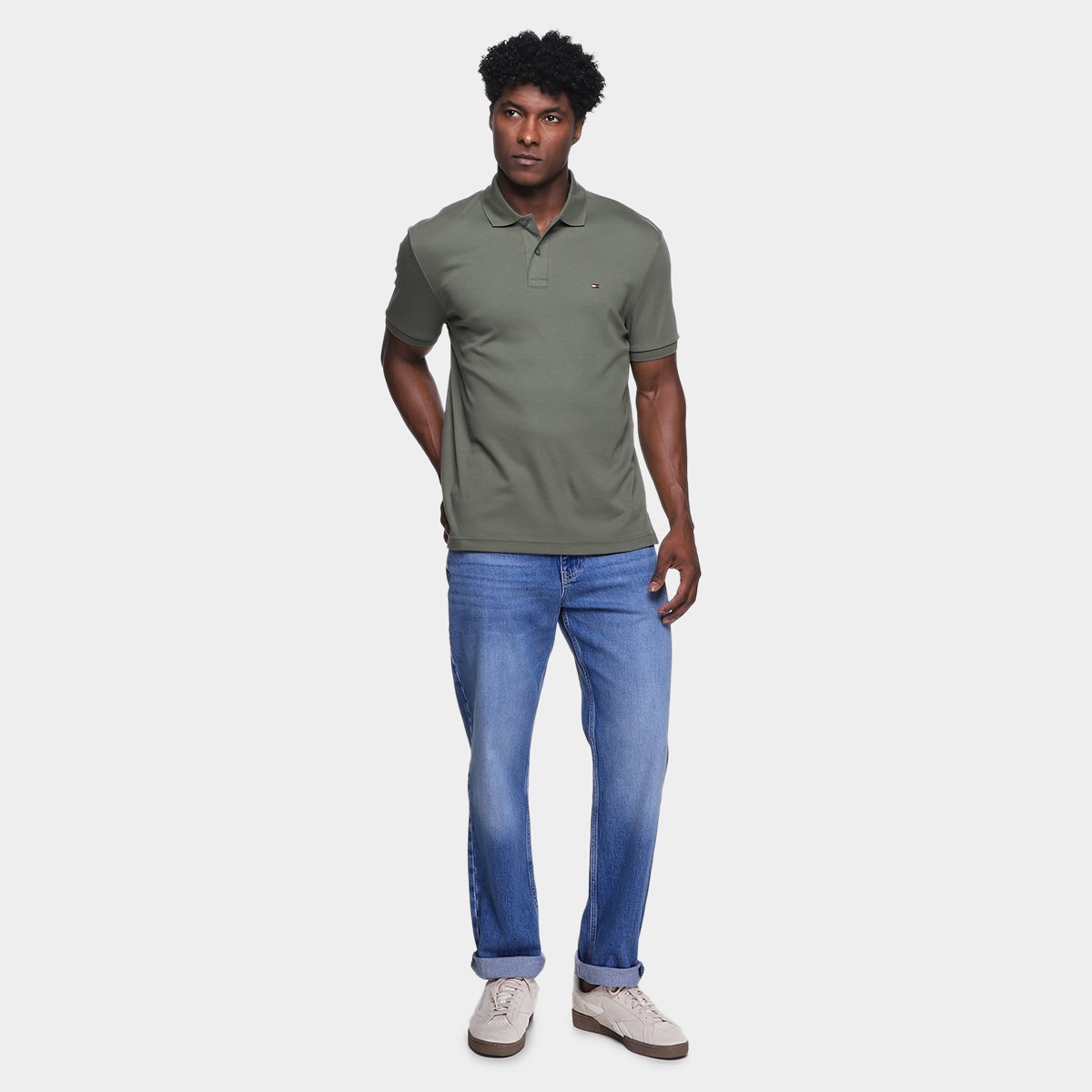 Camisa Polo Tommy Hilfiger Liquid Masculina - Tam: P - 3