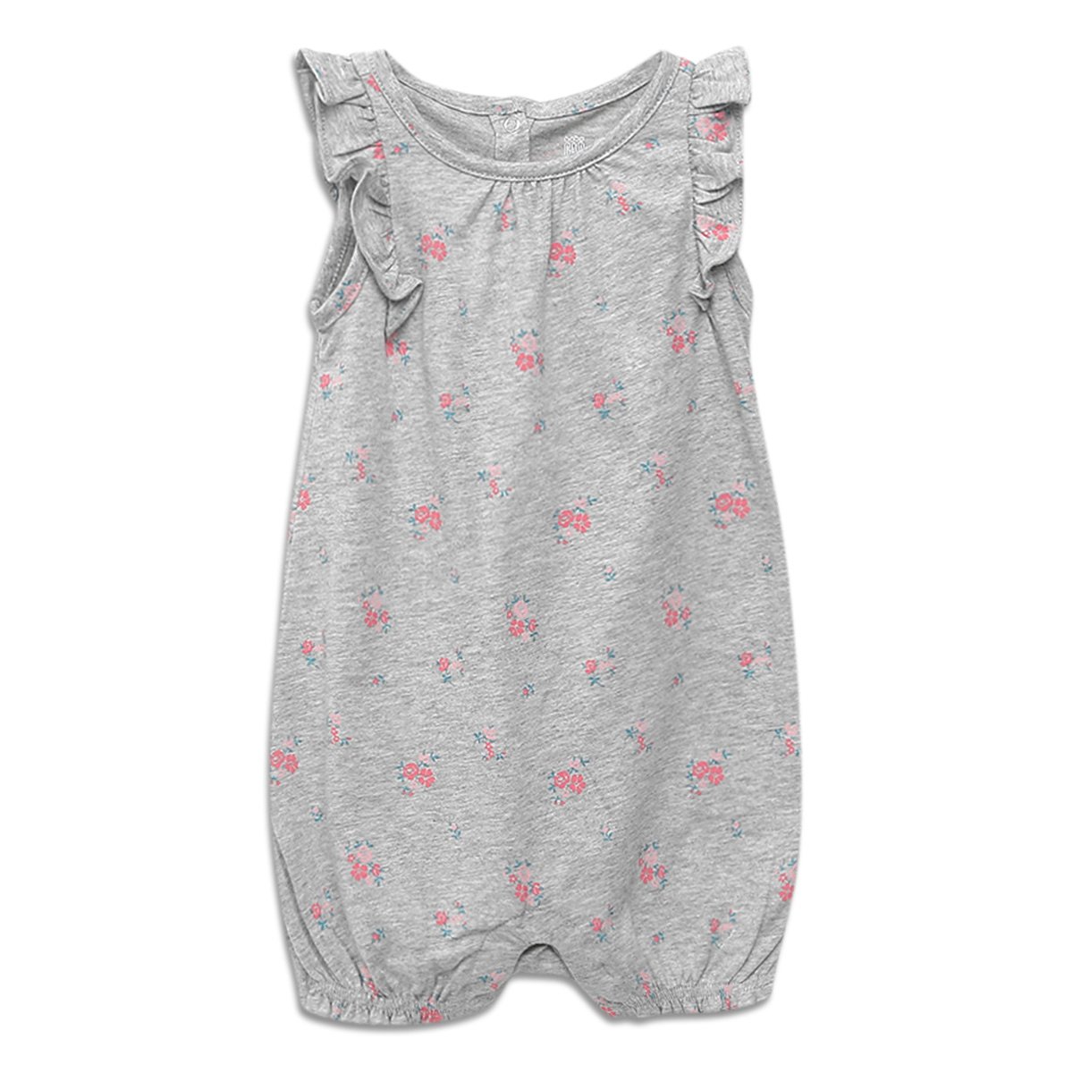 Macacão Bebê Gap Regata Babados Floral Feminino