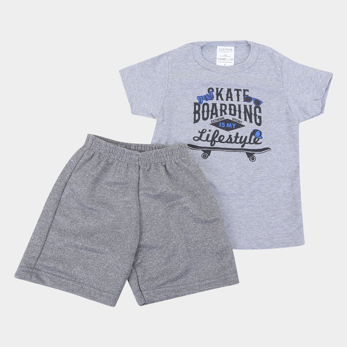 Conjunto Infantil Candy Kids Estampado Curto Masculino