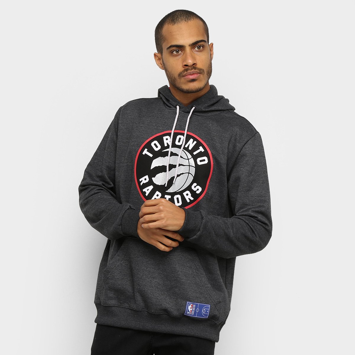Moletom NBA Toronto Raptors Canguru Masculino