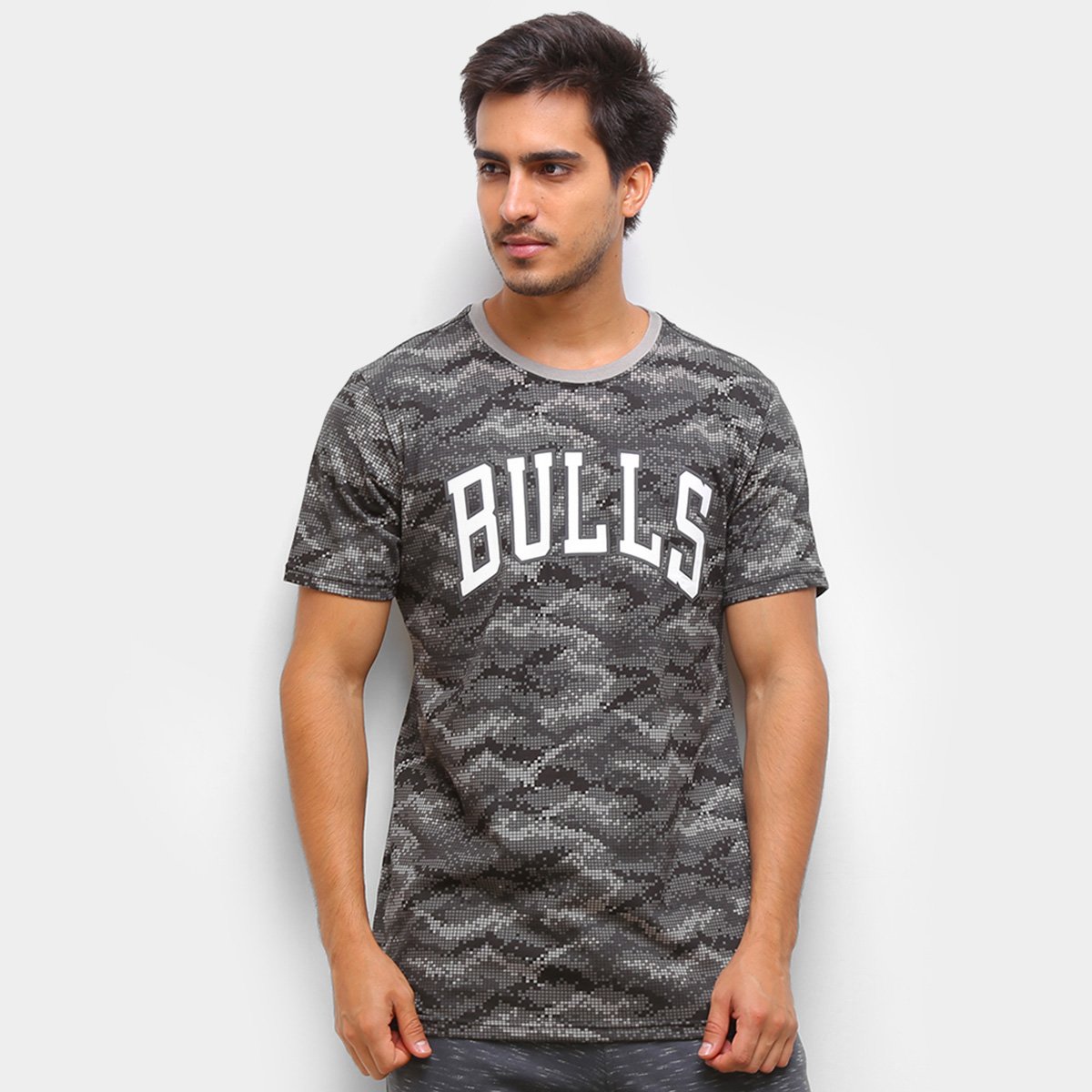 Camiseta NBA Chicago Bulls Pixels Masculina