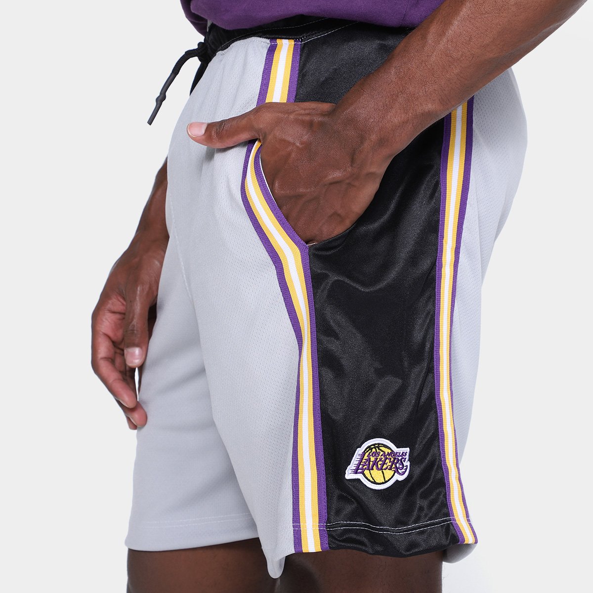 Bermuda NBA Los Angeles Lakers Masculina - Tam: P - 2