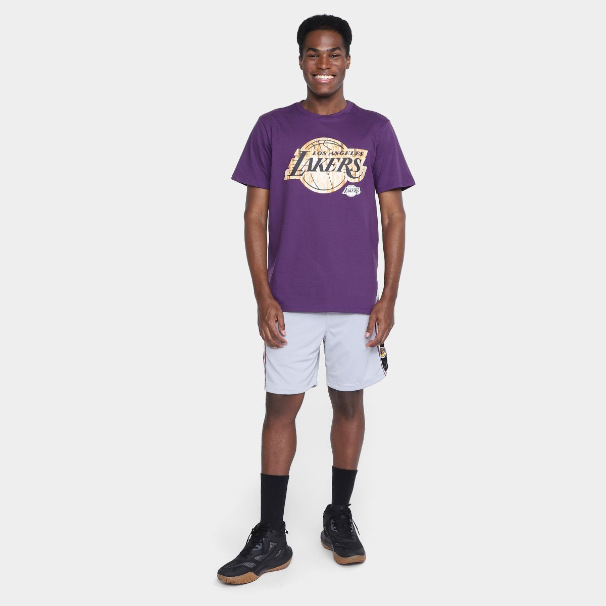 Bermuda NBA Los Angeles Lakers Masculina - Tam: P - 3