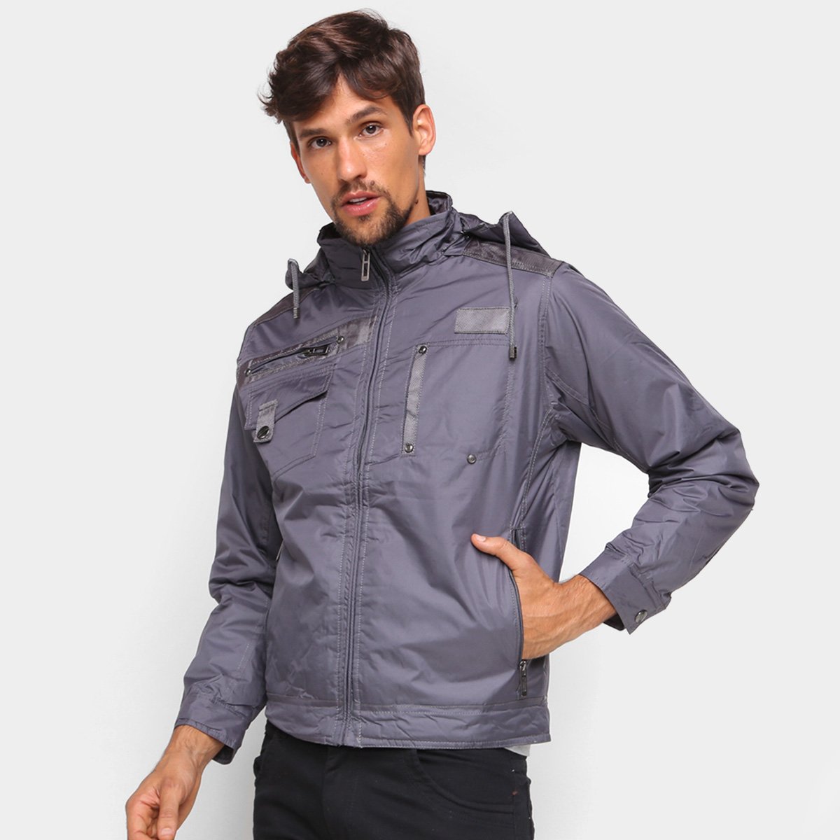 Jaqueta Giorgio Bianco Com Capuz Masculina