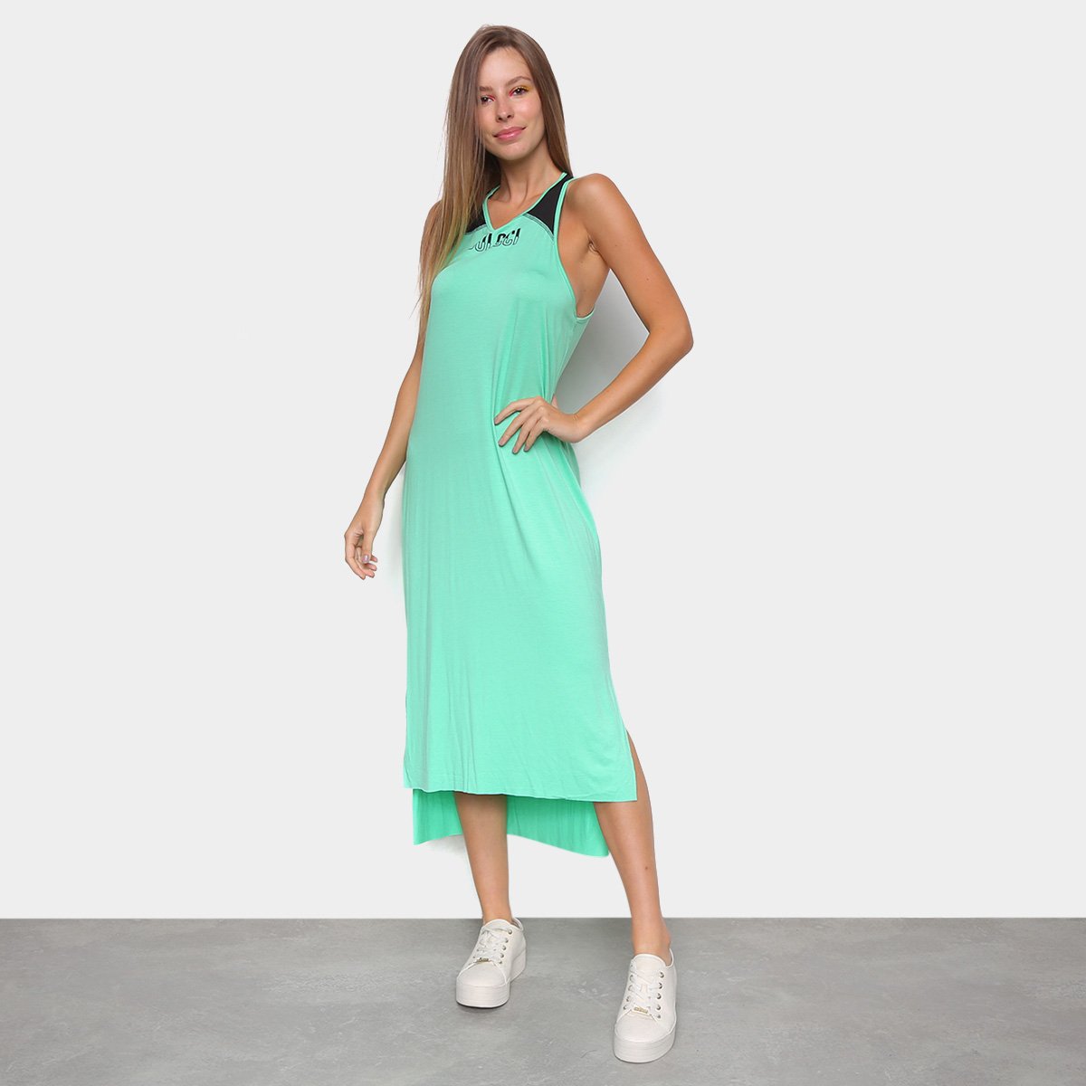 Vestido Colcci Midi Detalhe Tule