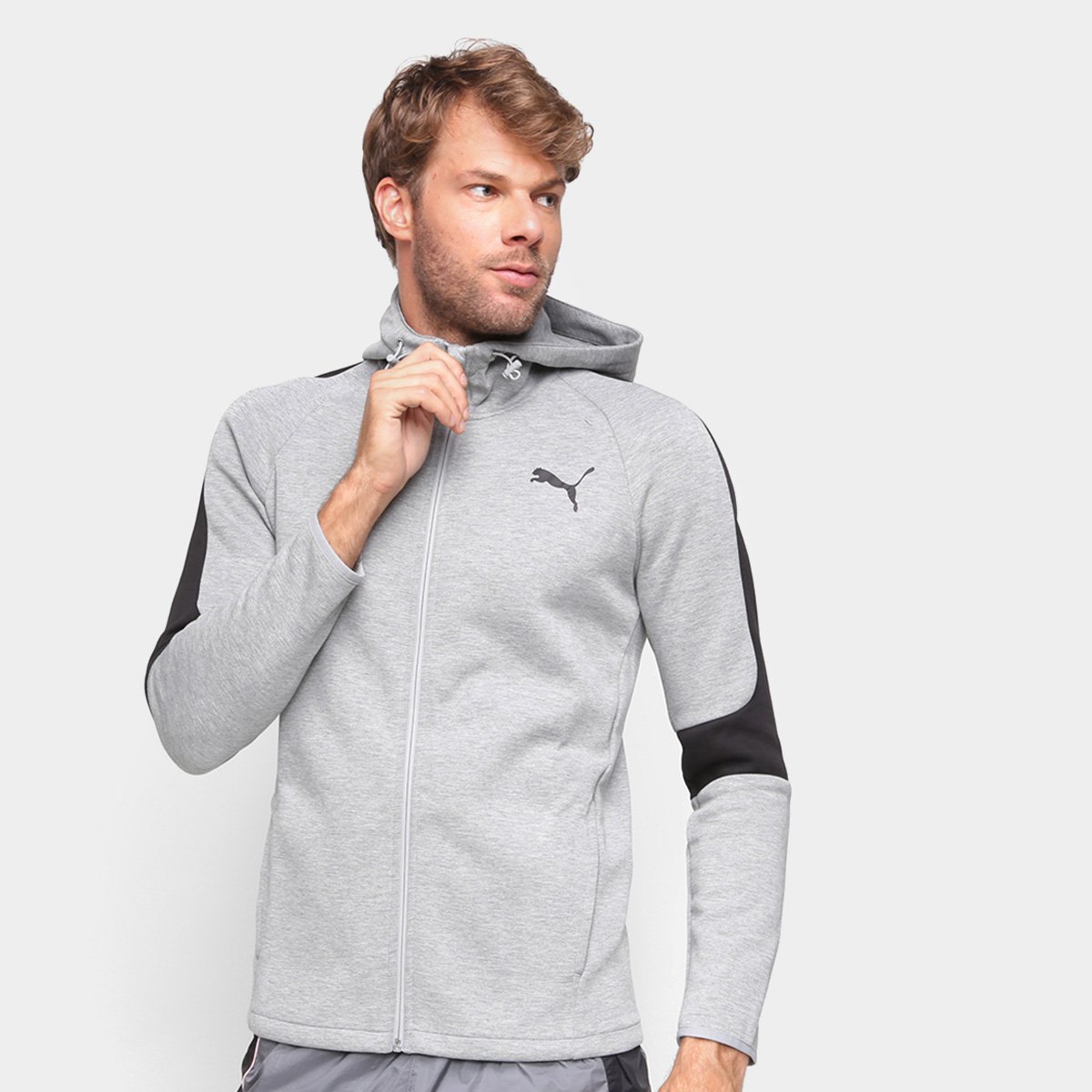 Jaqueta Moletom Puma Evostripe Core Fz Hoodie Masculina