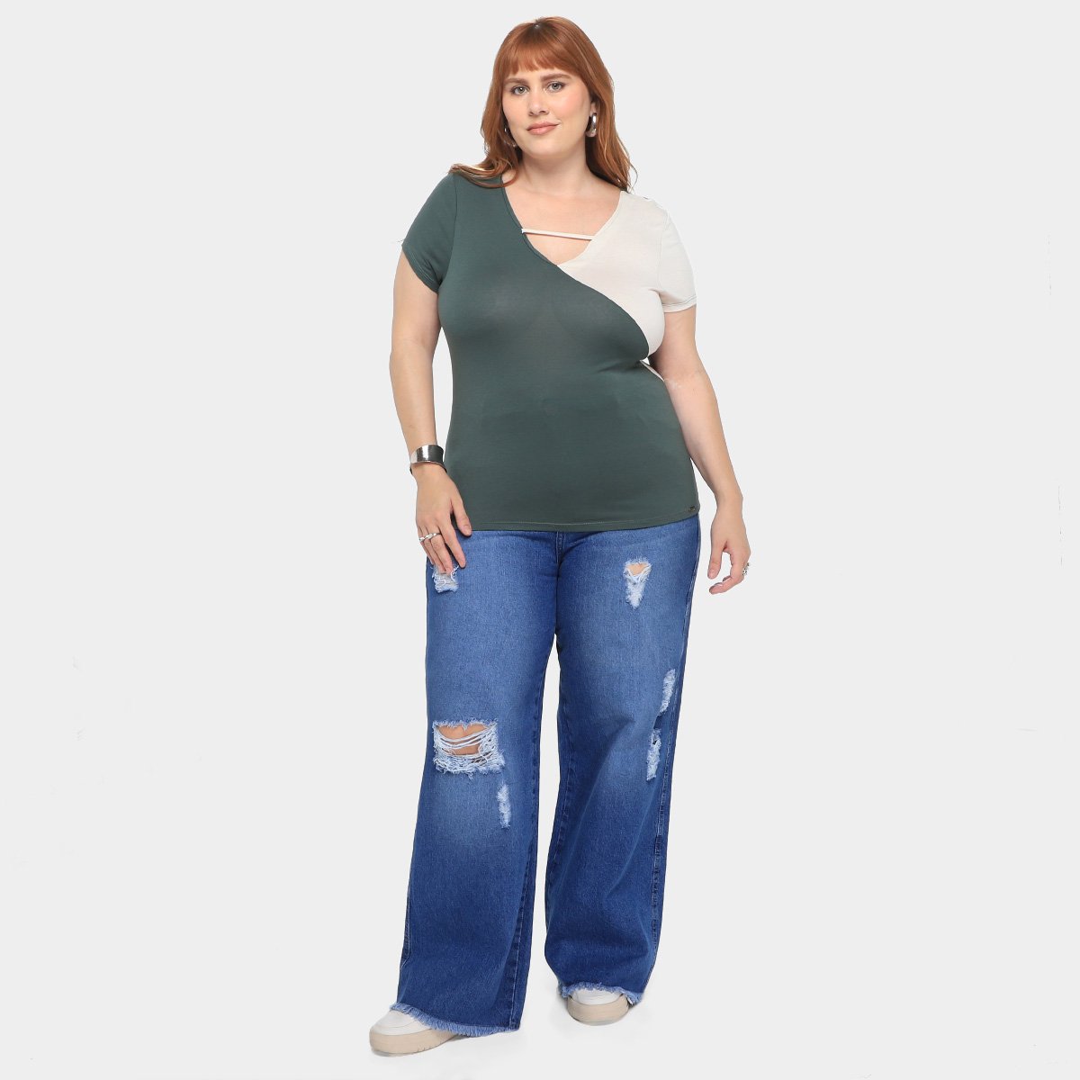 Camiseta Maelle Plus Size feminino 15399 - Tam: P - 3