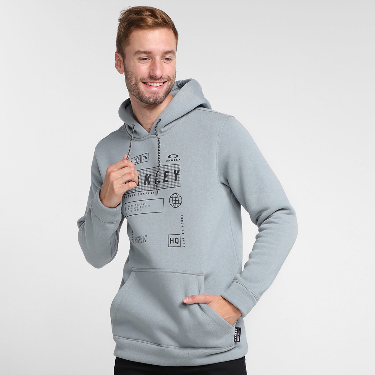 Moletom Oakley Global Tag Pullover Masculino