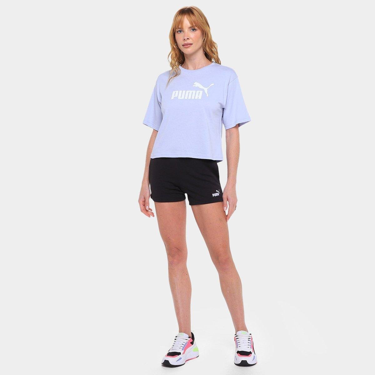 Camiseta Cropped Puma N.1 Logo Relaxed Feminina - Tam: P - 3