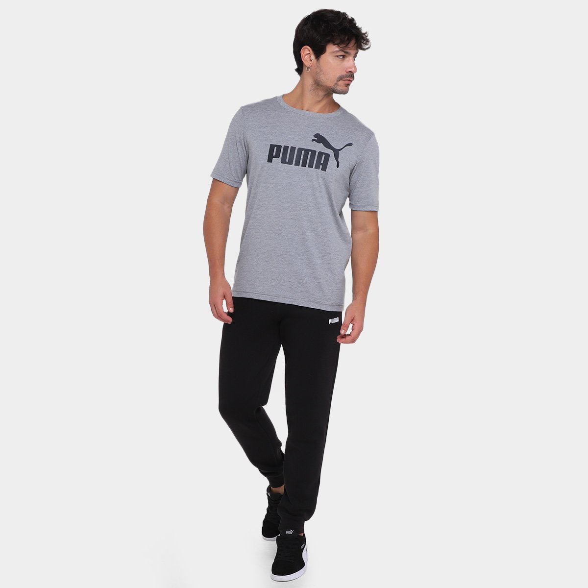 Camiseta Puma Logo Tee Masculina - Tam: P - 3