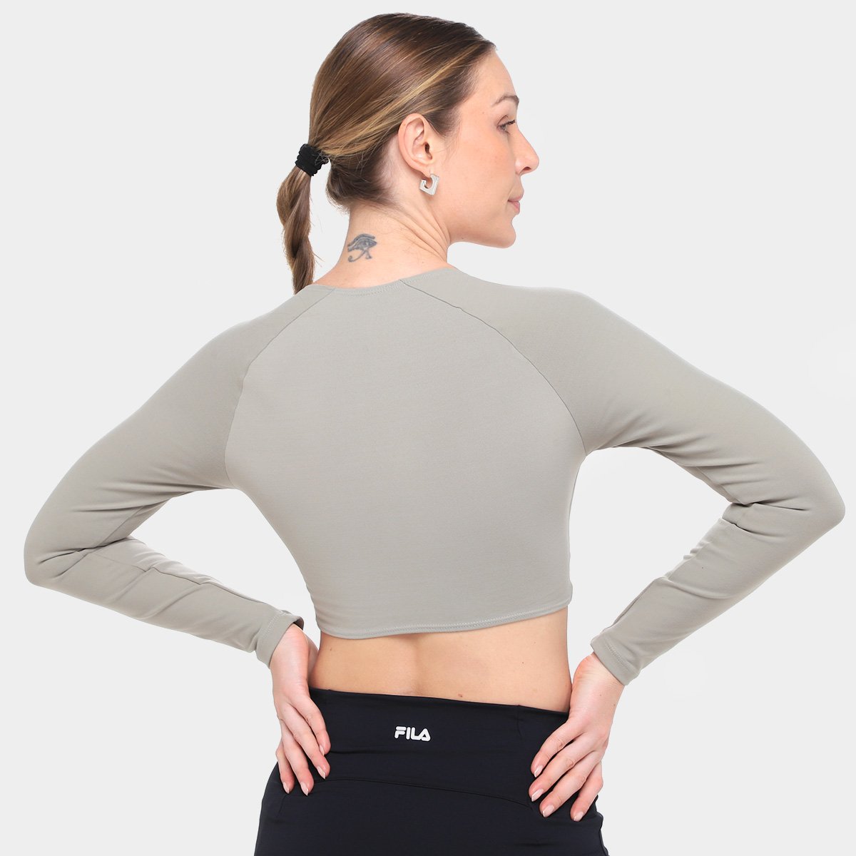 Camiseta Manga Longa Fila Tough Gym Feminina - Tam: GG - 1