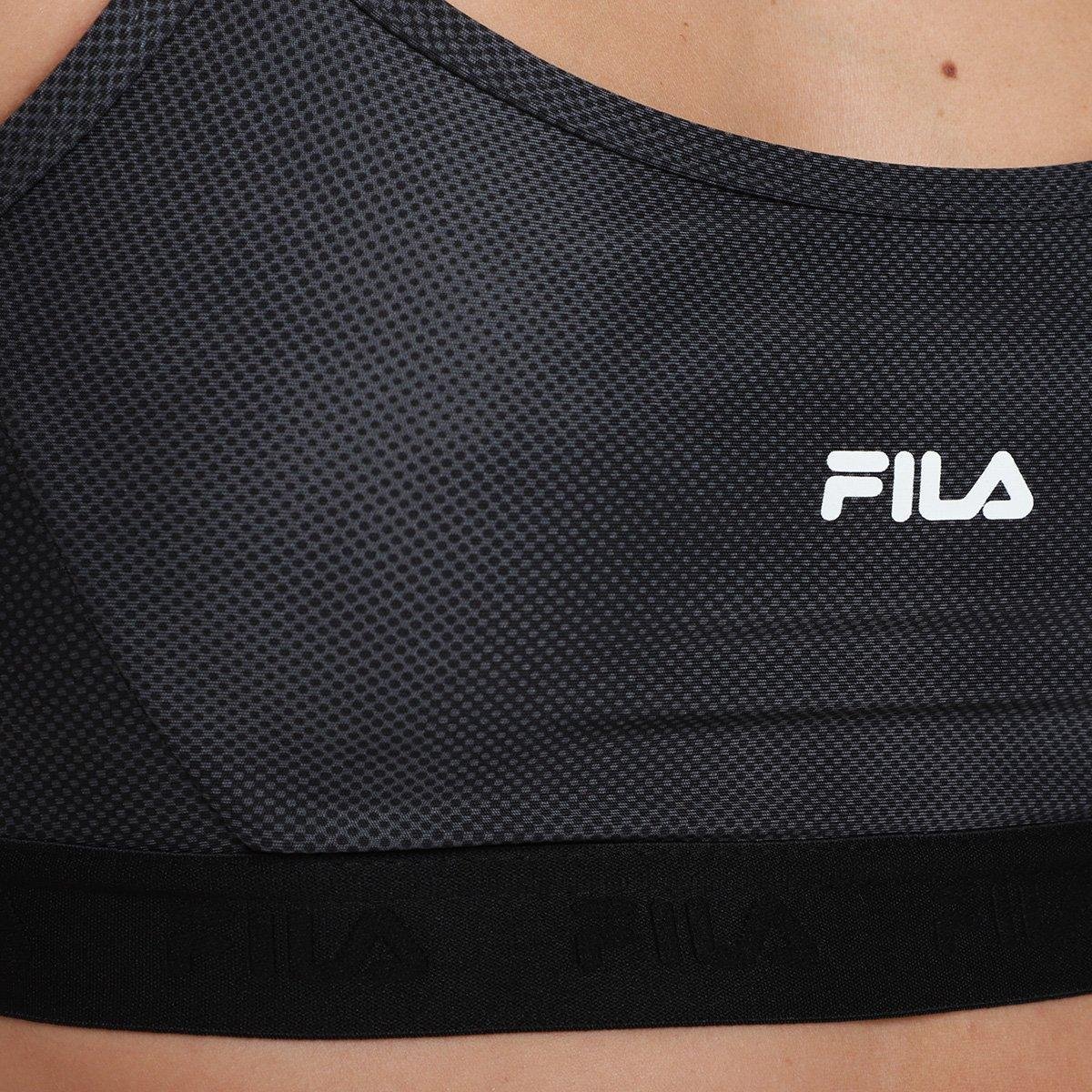 Top Fila Alça Train Elastic V Feminino - Tam: P - 3