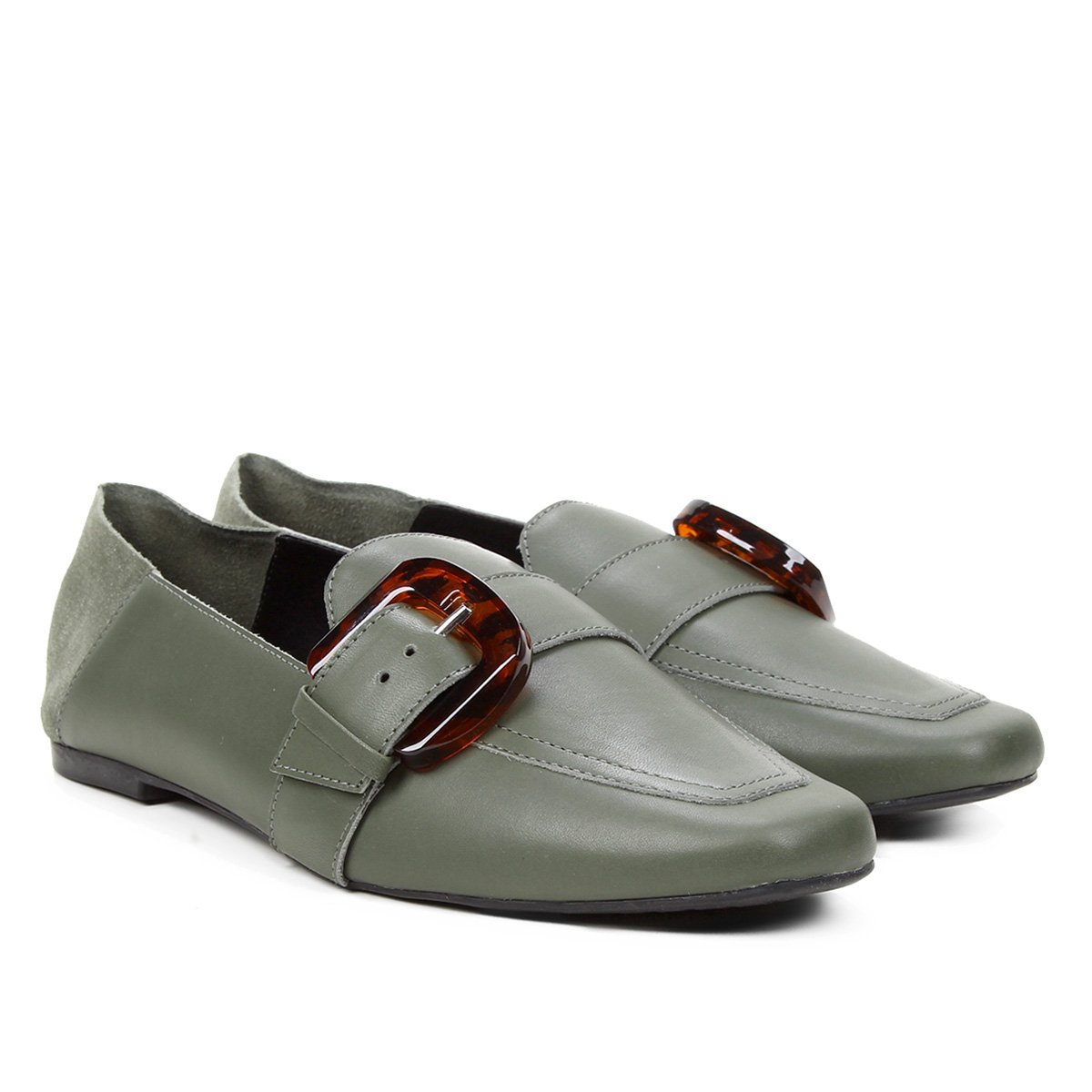 Sapatilha Couro Morena Rosa Loafer Versatil Feminina