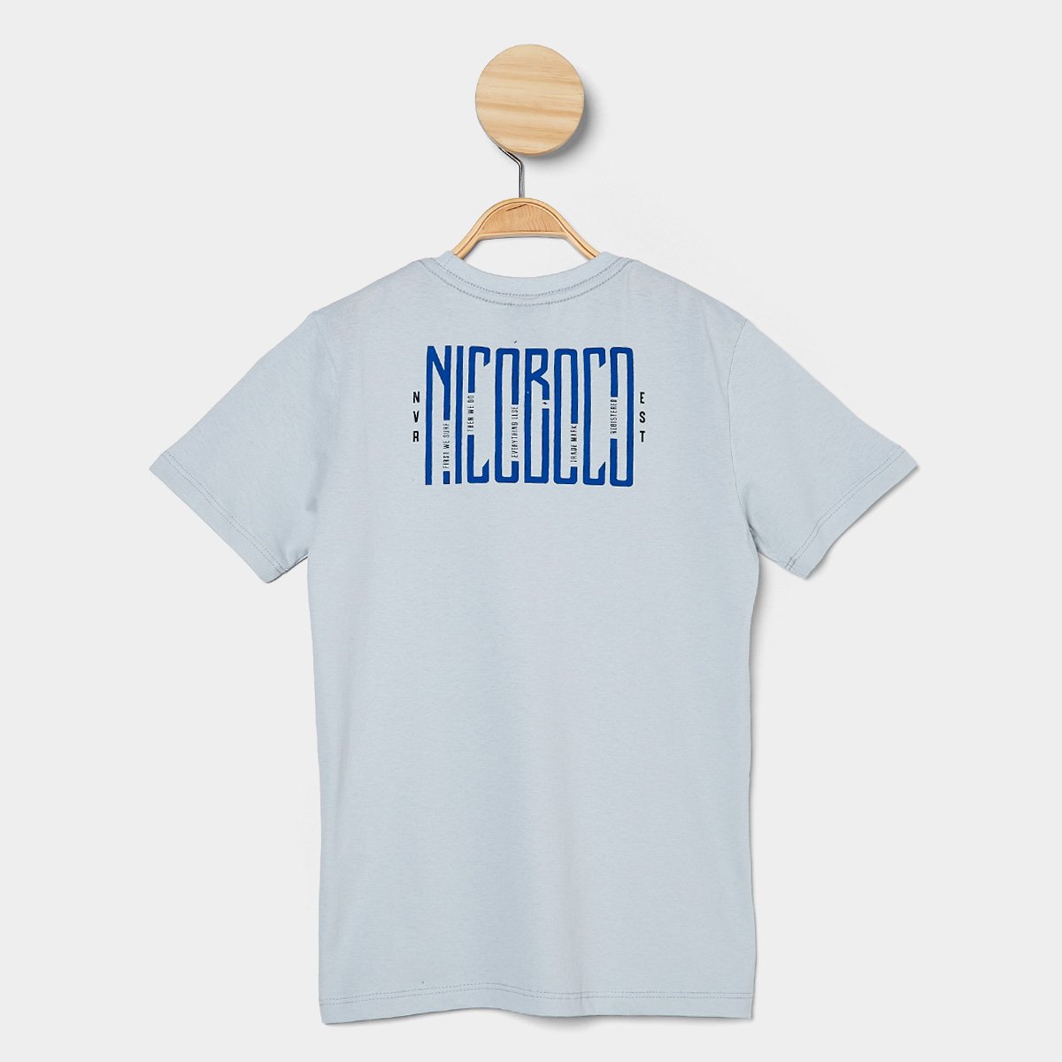 Camiseta infantil Nicoboco Básica Pray Menino - Tam: 8A - 1