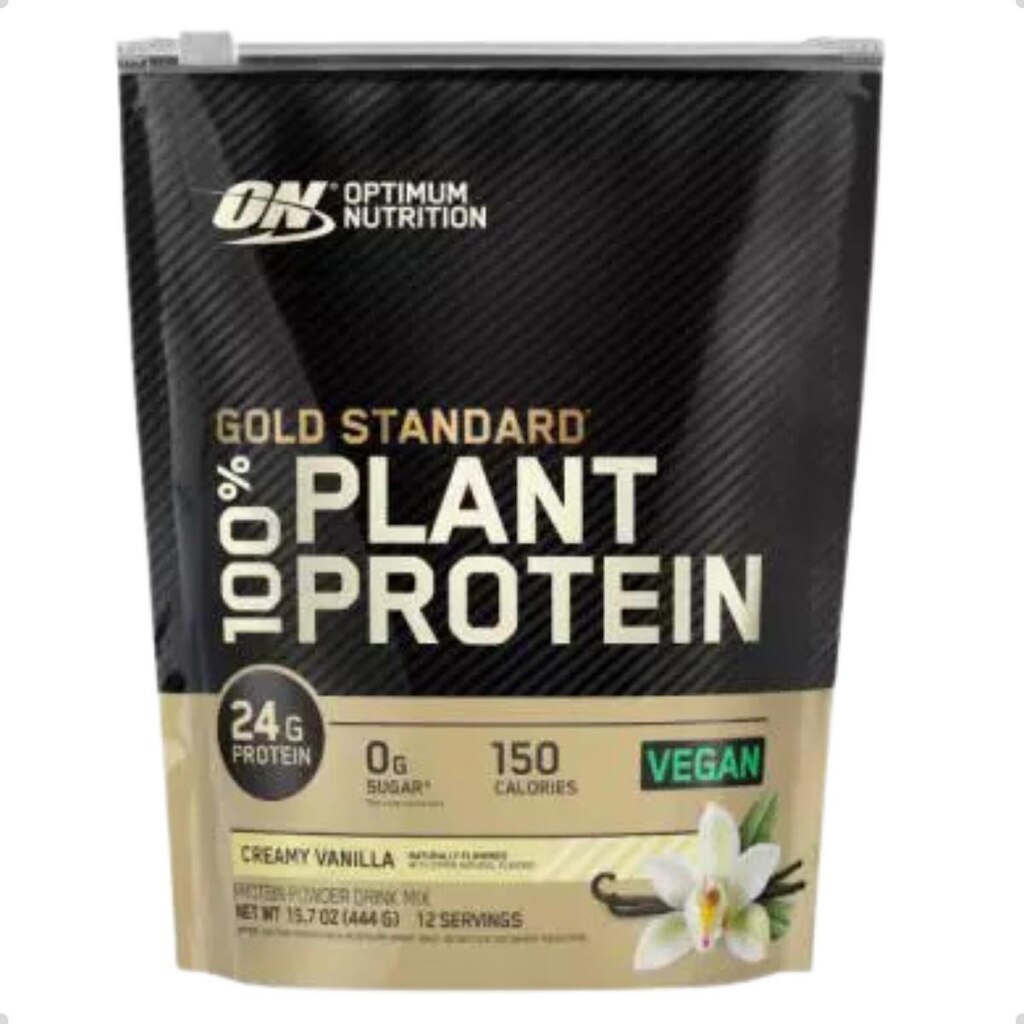 100% Plant Protein Gold Vegan Refil 444g 0,98LBS Optimum