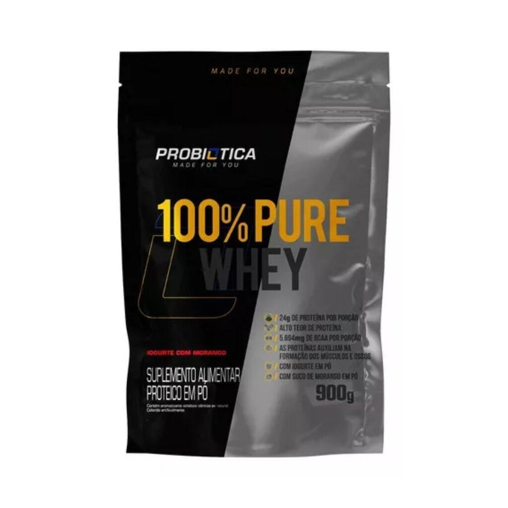 100% Pure Whey 900g refil - Probiótica