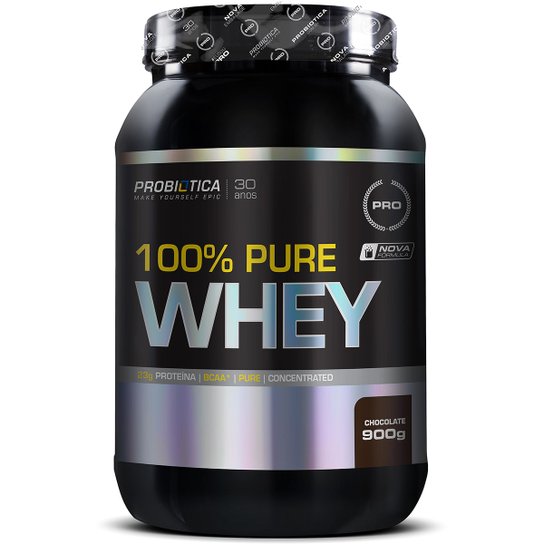 100% Pure Whey Protein 900 g - Probiótica Menor preço em 100% Pure Whey Protein 900 g - Probiótica