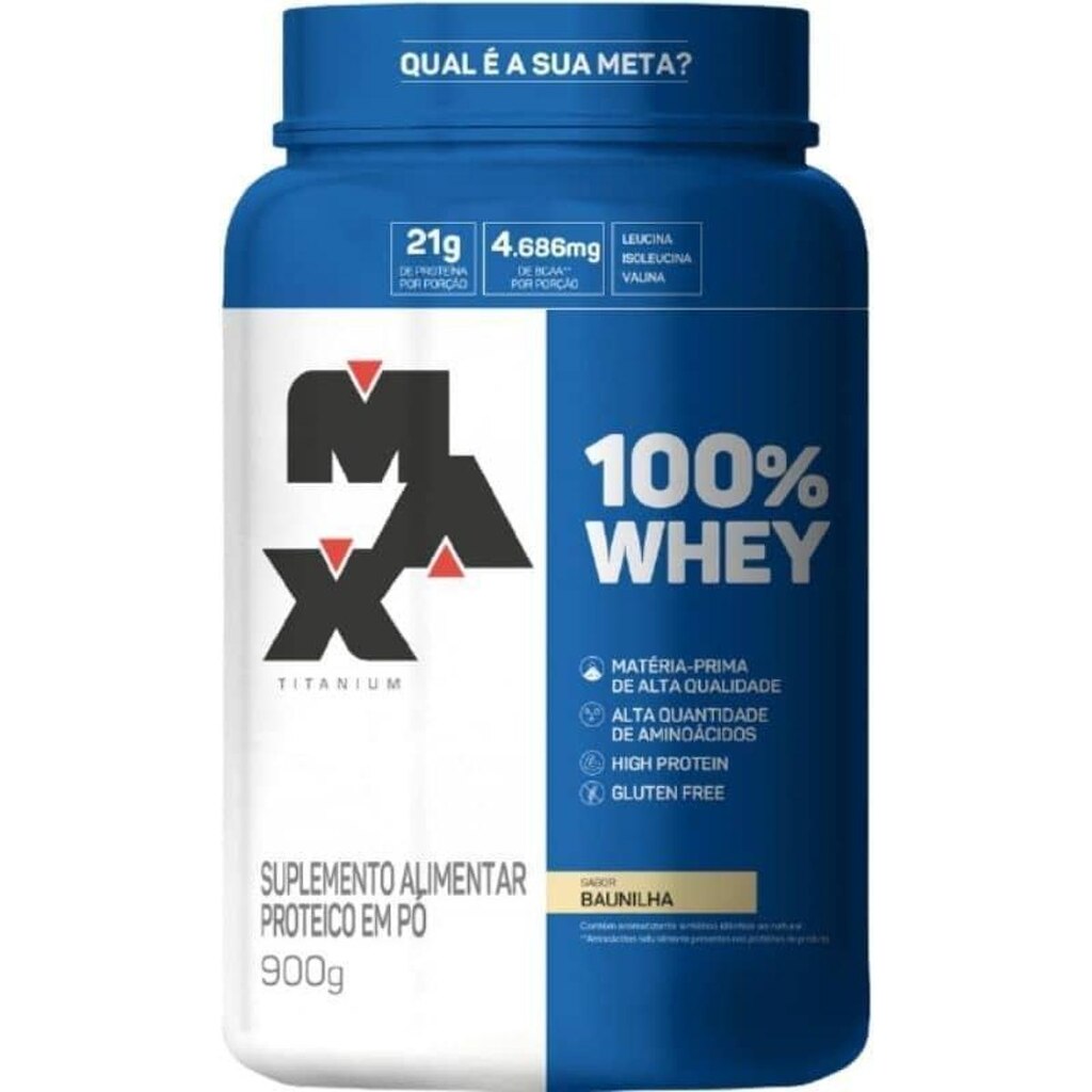 100% Whey (900g) Max Titanium