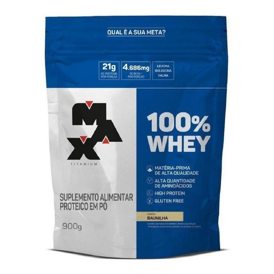 100% Whey 900g refil - Max Titanium