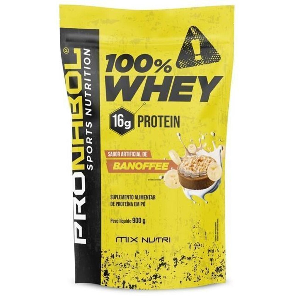 100% Whey Banoffe 900G Pouch - Pronabol