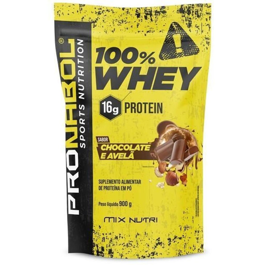100% Whey Chocolate E Avela 900G Pouch - Pronabol