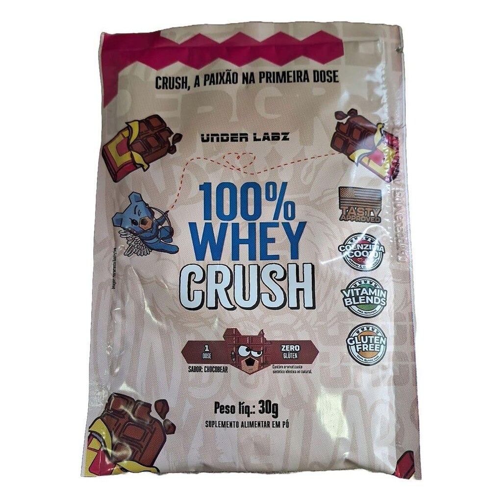100% Whey Crush - 1 Sachê 30g Chocobear - Under Labz