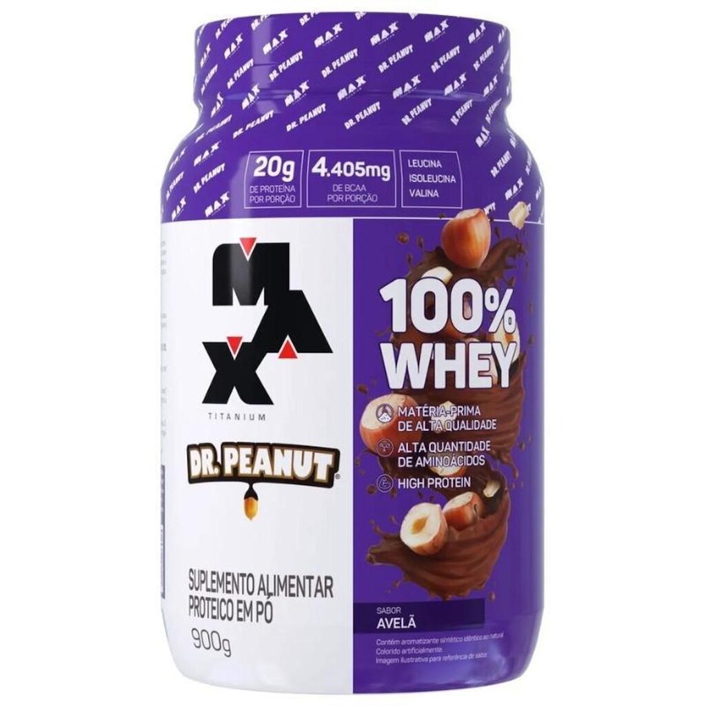 100% Whey Max Titanium x Dr. Peanut (900g)