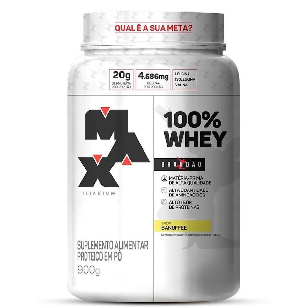 100% WHEY POTE 900G RAFAEL BRANDÃO - MAX TITANIUM