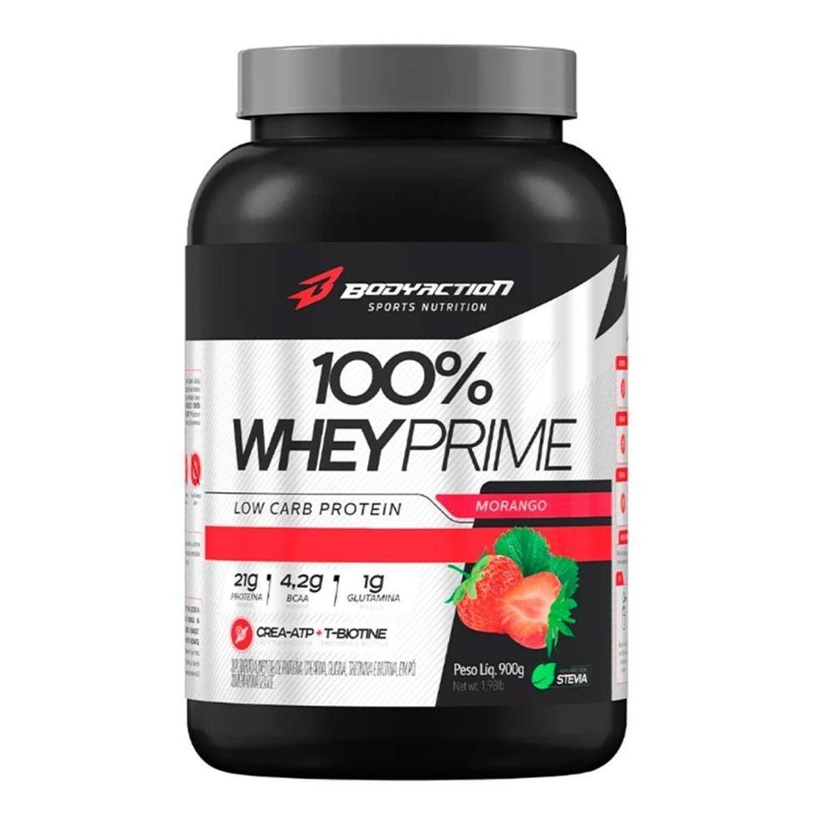 100% Whey Prime 900g Pote - Body Action Menor preço em 100% Whey Prime 900g Pote - Body Action