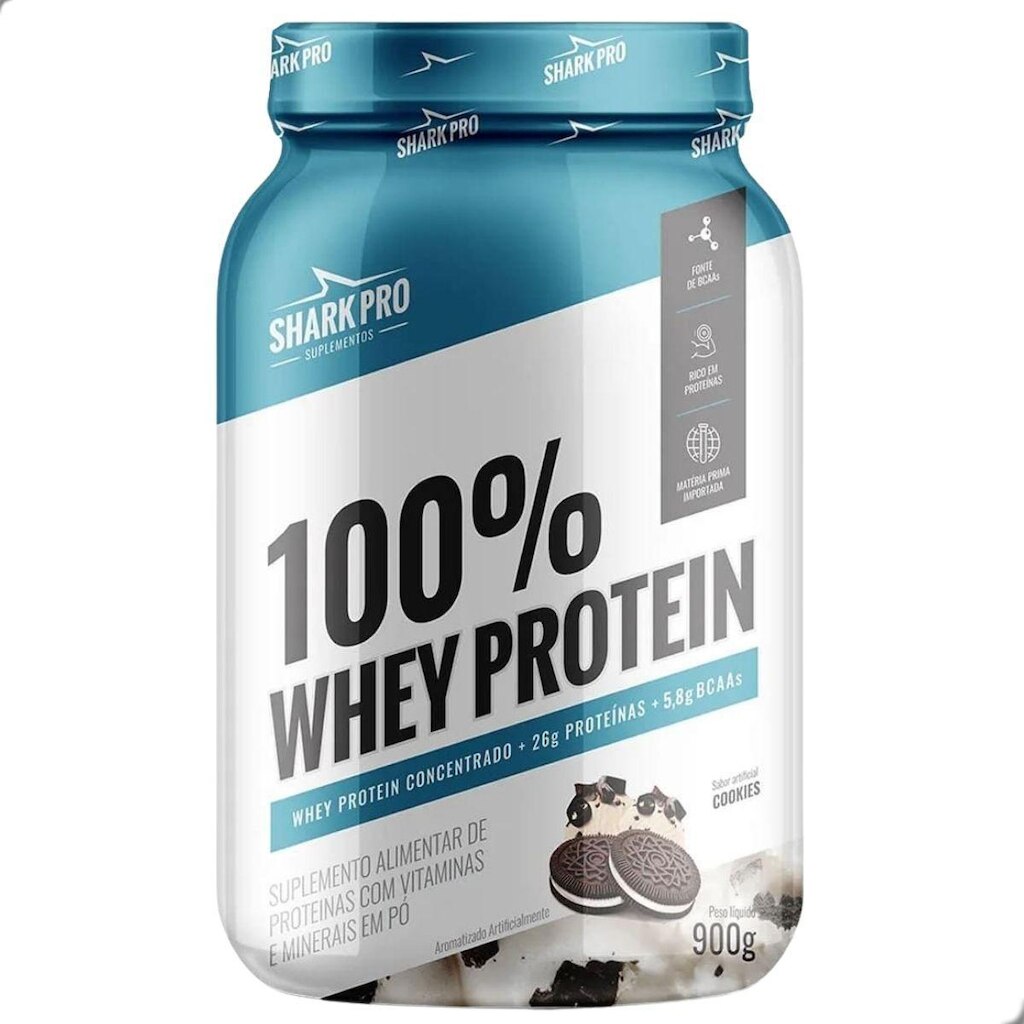 100% Whey Protein Concentrado 900g Shark Pro