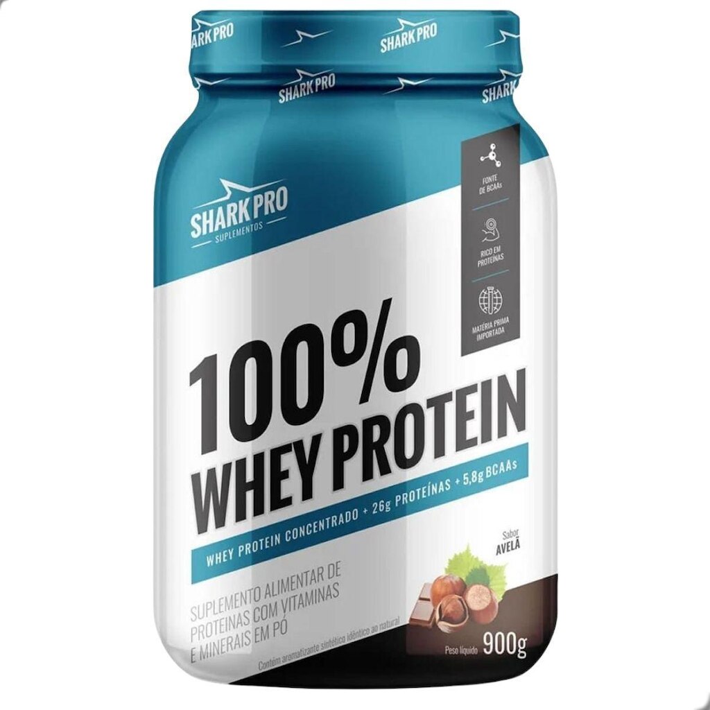 100% Whey Protein Concentrado 900g Shark Pro