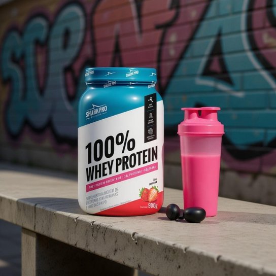100% Whey Protein Concentrado 900g Shark Pro