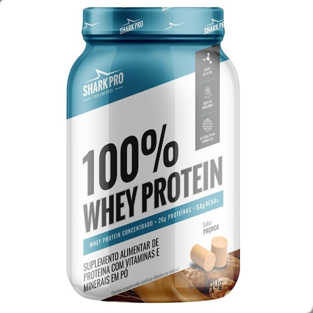 100% Whey Protein Concentrado 900g Shark Pro