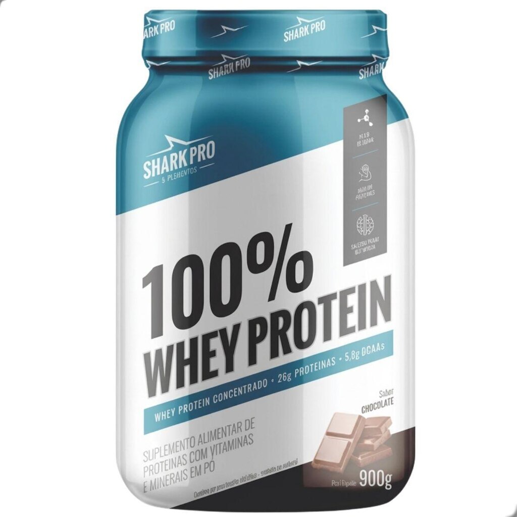 100% Whey Protein Concentrado 900g Shark Pro