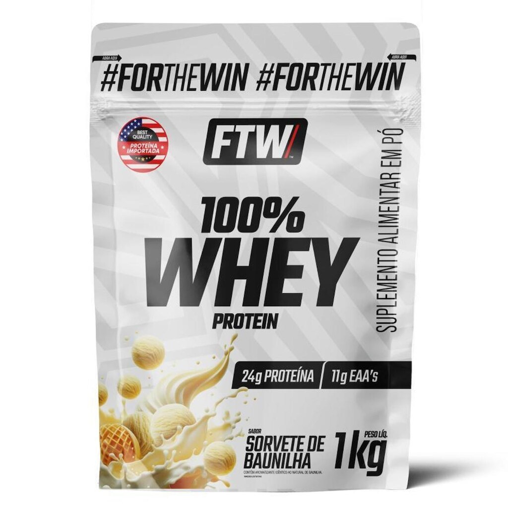 100% Whey Protein Refil 1Kg FTW