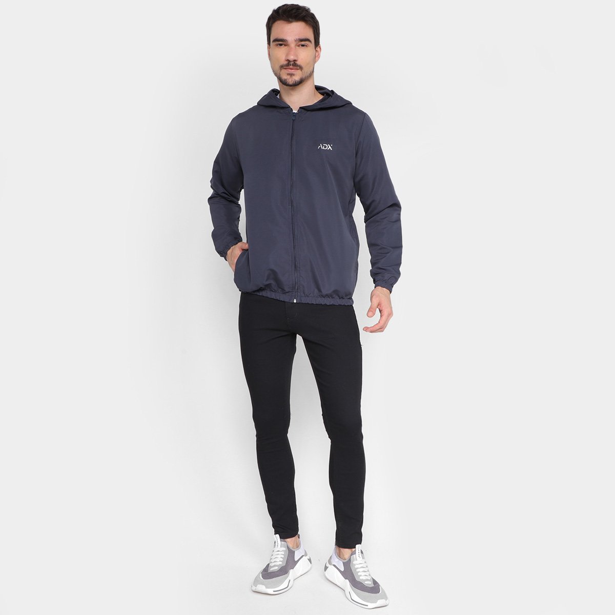 Jaqueta Adx Corta Vento Com Capuz Tac Tel Masculina - Tam: P - 3