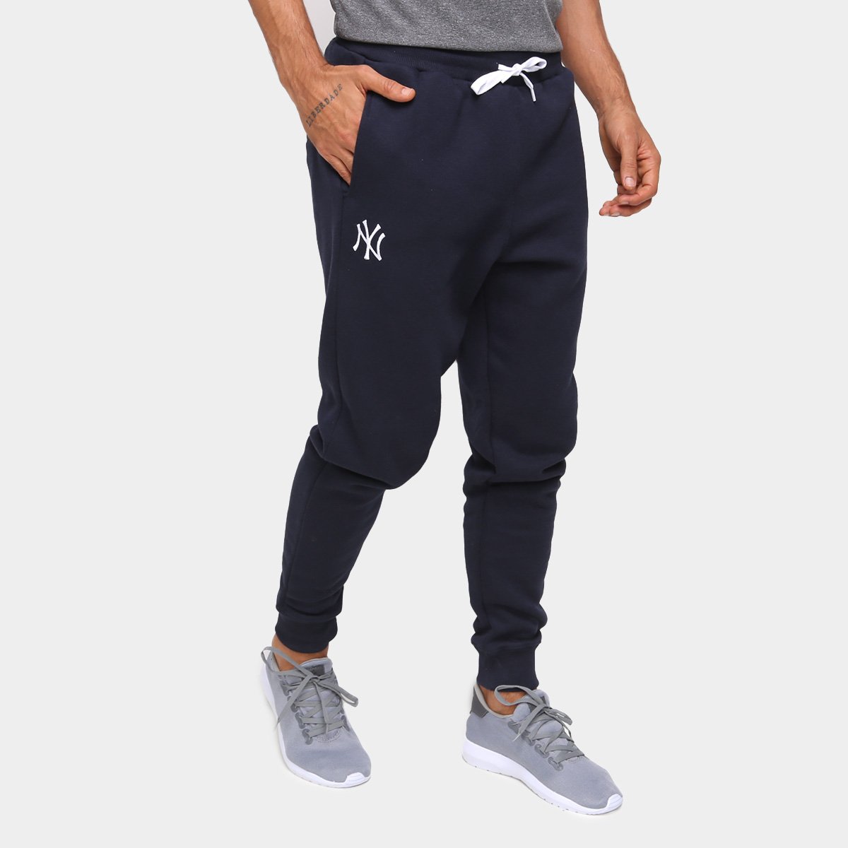 Calça Moletom MLB New York Yankees New Era College Basic Masculina