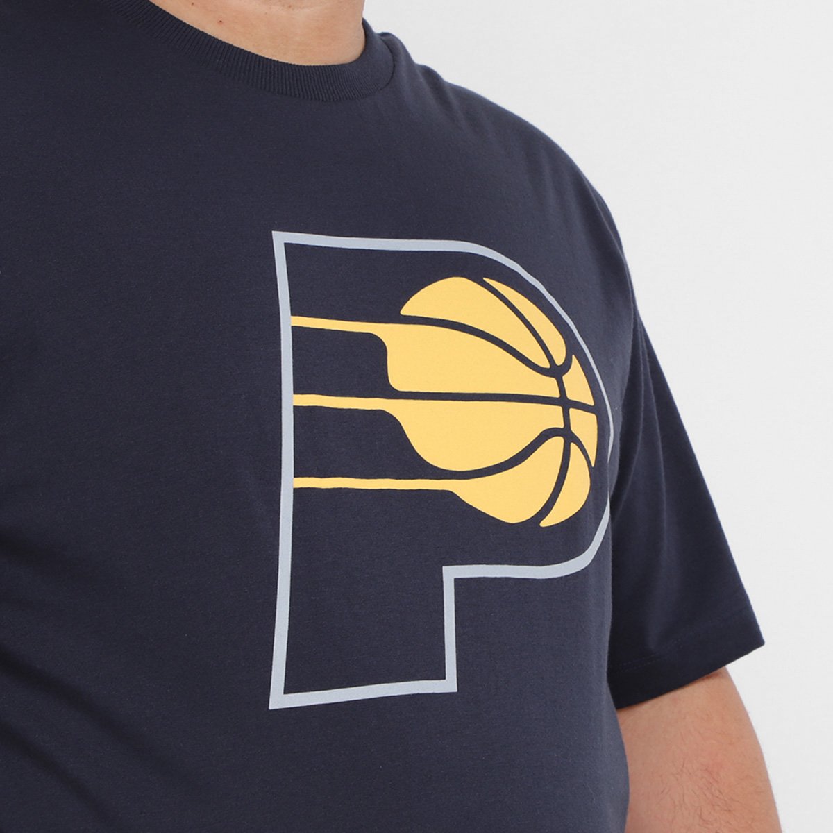 Camiseta NBA New Era  Plus Size Indiana Pacers Basic Logo Masculina - Tam: G3 - 2