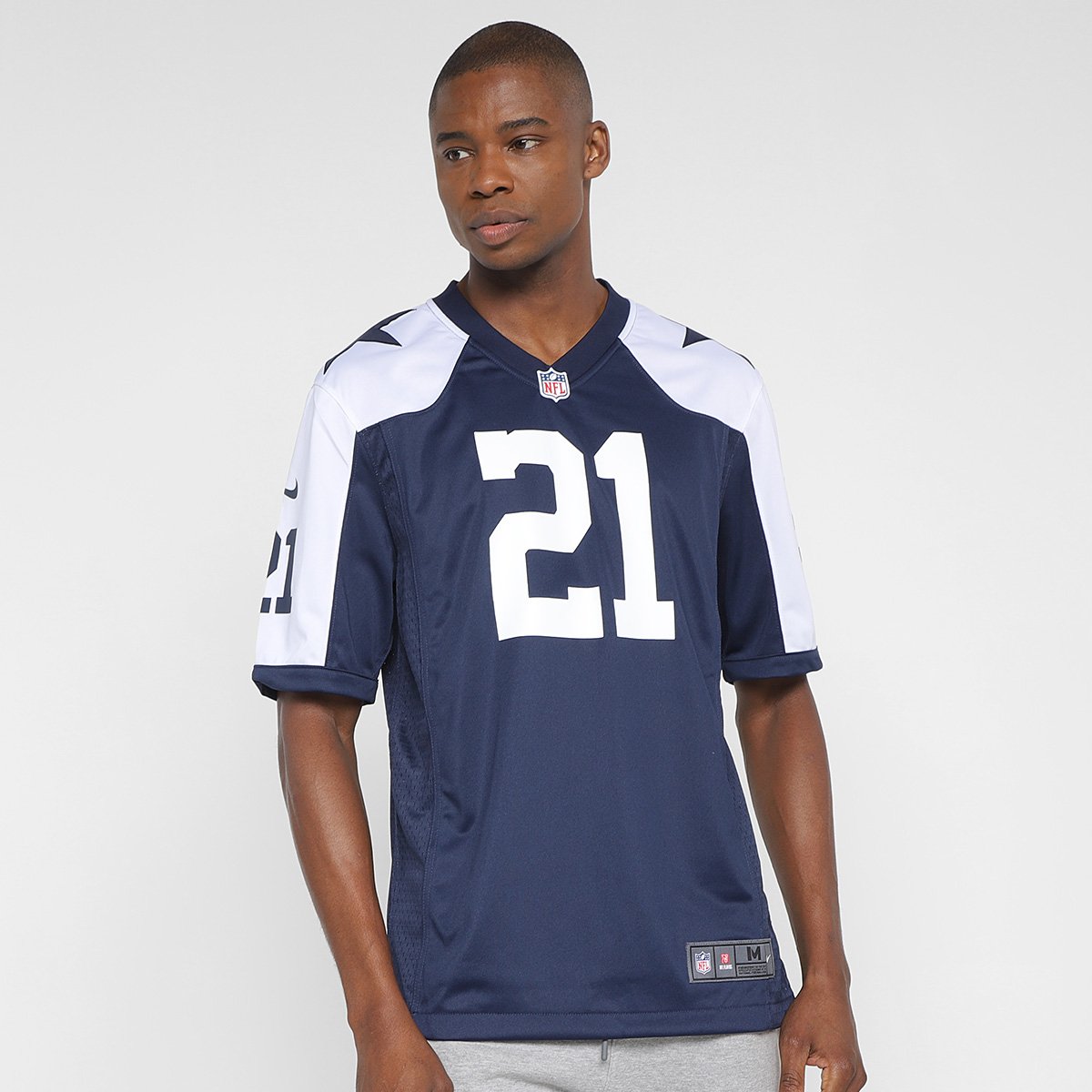 Camisa Nike NFL Dallas Cowboys E Elliott n° 21 Game Alternate
