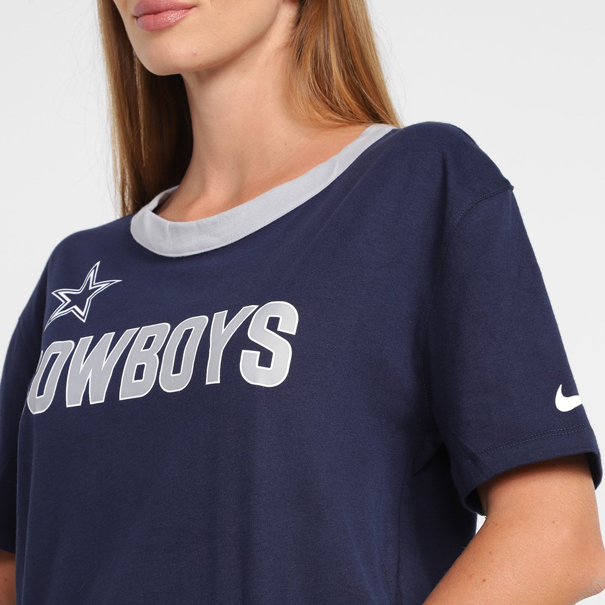 Camiseta Nike NFL Dallas Cowboys High Hip Fashion Feminina - Tam: P - 2